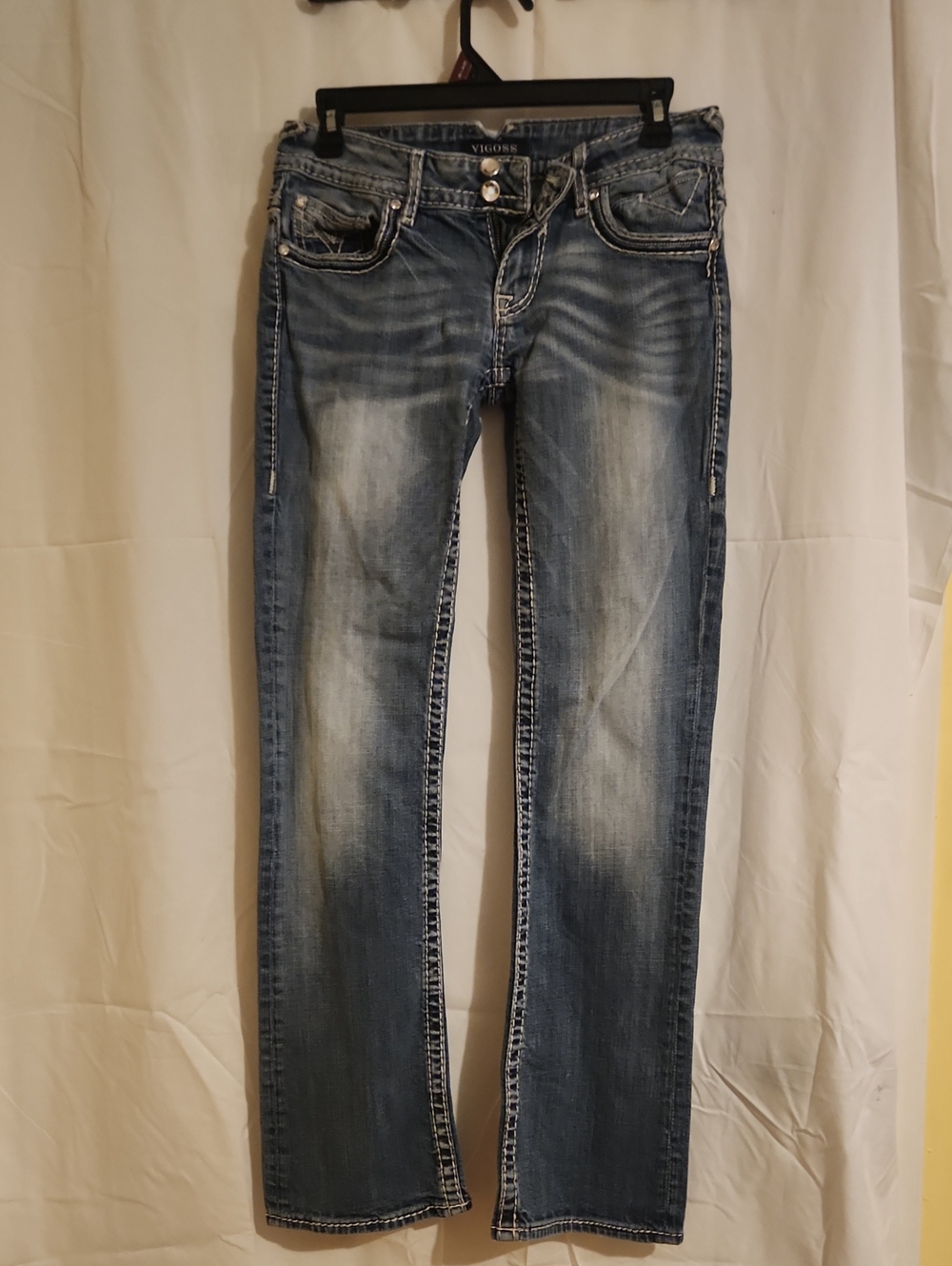 Vigoss Women's Light Wash Boot-Cut Jeans
